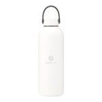 Thermos isotherme 500 ml en acier inoxydable recyclé, personnalisable en gravure laser ou impression numérique. Double paroi, maintien chaud 12h, froid 24h.