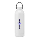 Thermos isotherme 500 ml en acier inoxydable recyclé, personnalisable en gravure laser ou impression numérique. Double paroi, maintien chaud 12h, froid 24h.