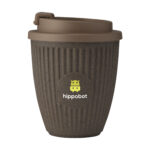 Tasse à café 250 ml en marc de café et déchets de canne à sucre – À double paroi avec couvercle