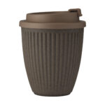 Tasse à café 250 ml en marc de café et déchets de canne à sucre – À double paroi avec couvercle