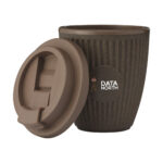 Tasse à café 250 ml en marc de café et déchets de canne à sucre – À double paroi avec couvercle