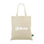 Tote bag en chanvre 250 g/m², léger et résistant, personnalisable en sérigraphie (1 ou 2 couleurs). Format 37 x 45 cm, anses longues et capacité de 8L.