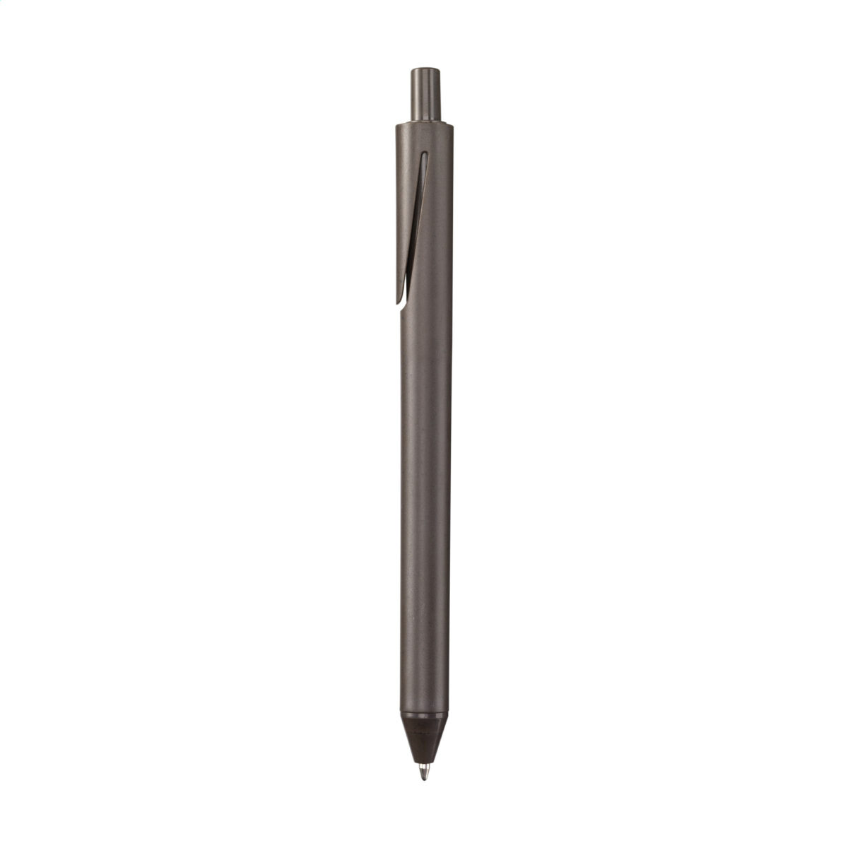 Stylo bille en marc de café, personnalisable en tampographie (1 ou 2 couleurs). Léger, durable et écoresponsable, disponible avec encre bleue ou noire.