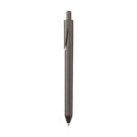 Stylo bille en marc de café, personnalisable en tampographie (1 ou 2 couleurs). Léger, durable et écoresponsable, disponible avec encre bleue ou noire.