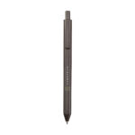 Stylo bille en marc de café, personnalisable en tampographie (1 ou 2 couleurs). Léger, durable et écoresponsable, disponible avec encre bleue ou noire.