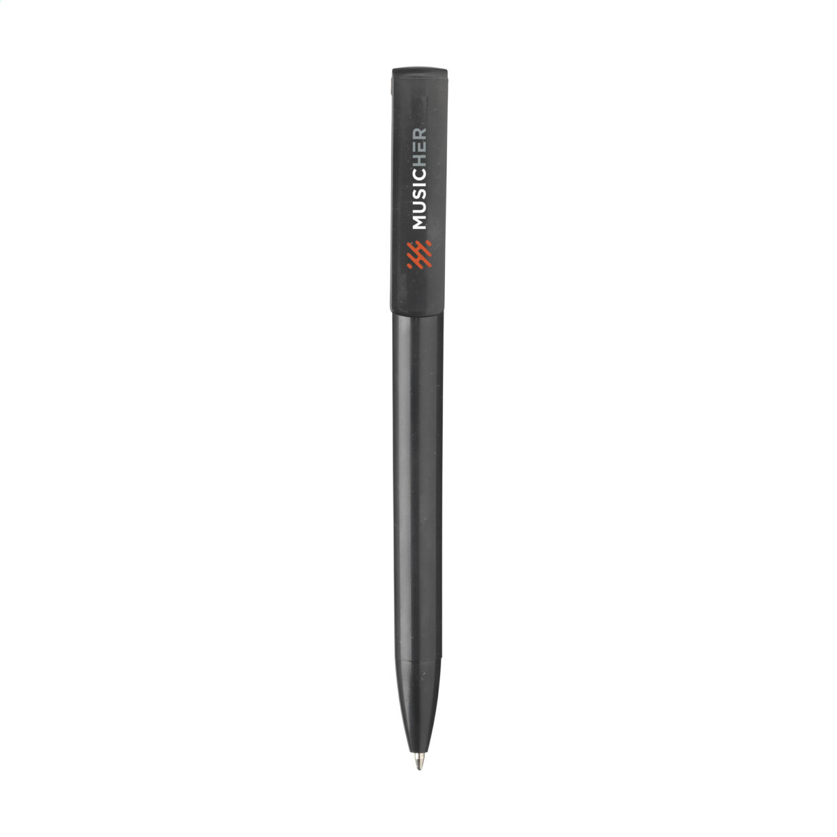 Stylo bille écologique composé à 80 % de paille de blé, avec une fonction support de téléphone intégrée
