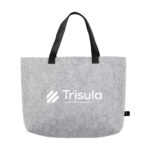Totebag recyclé 20L en feutre RPET fabriqué à partir de bouteilles PET recyclées, personnalisable en sérigraphie (1 ou 2 couleurs)
