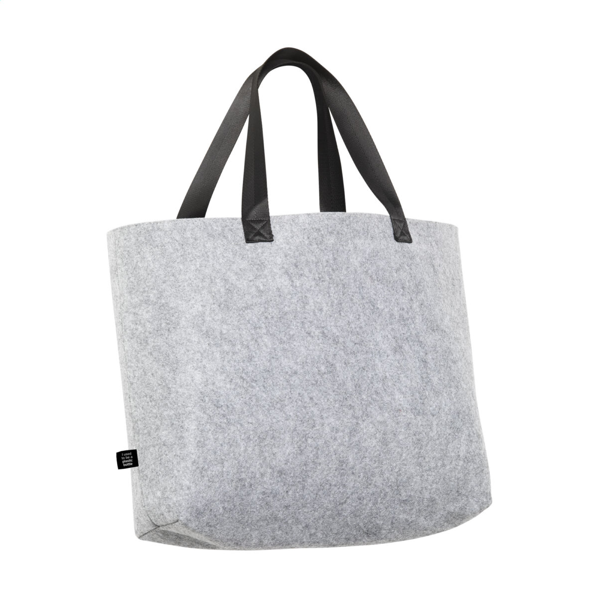 Totebag recyclé 20L en feutre RPET fabriqué à partir de bouteilles PET recyclées, personnalisable en sérigraphie (1 ou 2 couleurs)