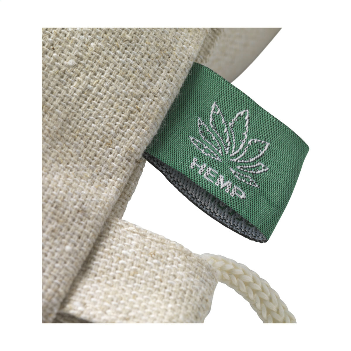 Sac en chanvre 250 g/m², avec cordon de serrage et personnalisation en sérigraphie (1 ou 2 couleurs). Format 33 x 40 cm, résistant et écoresponsable.