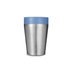 Tasse thermos réutilisable 225 ml, fabriquée en 98% d’acier inoxydable recyclé avec un couvercle innovant Quick-Click™. Personnalisation par gravure laser (avec ou sans nominatif) sur une zone de 35 x 35 mm. Dimensions : 8,4 x 12,8 cm – Poids : 231g – Disponible en blanc, bleu, vert et noir.