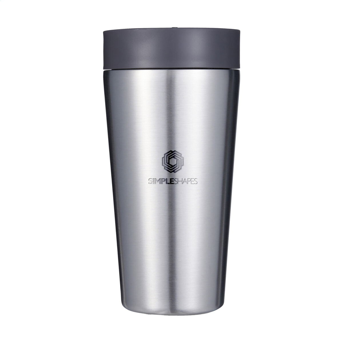 Thermos réutilisable 340 ml, fabriqué en 98% d’acier inoxydable recyclé, avec couvercle innovant Quick-Click™ et Trust-Lock™. Personnalisation par gravure laser (avec ou sans nominatif) sur une zone de 35 x 35 mm. Dimensions : 8,4 x 20 cm – Poids : 276g – Disponible en blanc, bleu, vert et noir.