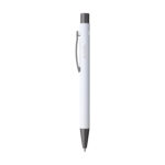 Stylo bille en aluminium recyclé, léger et élégant, avec encre bleue. Personnalisation par gravure laser ou impression numérique (quadri) sur plusieurs zones de marquage. Dimensions : 13,5 x 1 cm – Poids : 18g – Disponible en 8 couleurs.