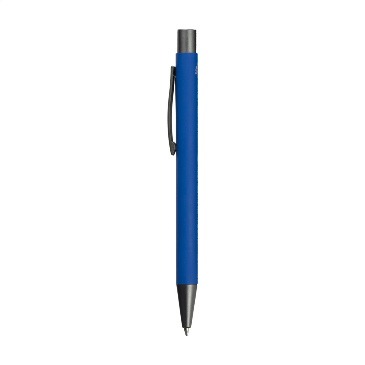 Stylo bille en aluminium recyclé, léger et élégant, avec encre bleue. Personnalisation par gravure laser ou impression numérique (quadri) sur plusieurs zones de marquage. Dimensions : 13,5 x 1 cm – Poids : 18g – Disponible en 8 couleurs.