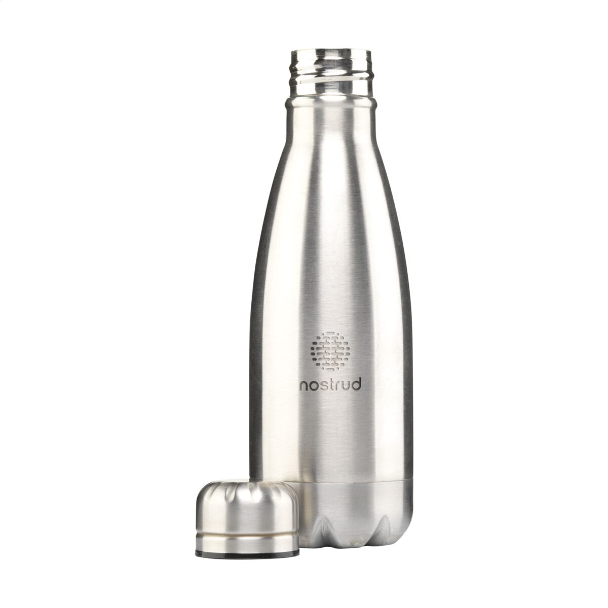 bouteille en acier recyclé <strong data-start="291" data-end="324">Bouteille réutilisable 500 ml</strong>, fabriquée en <strong data-start="339" data-end="367">acier inoxydable recyclé</strong>. <strong data-start="369" data-end="440">Personnalisation par gravure laser ou impression numérique (quadri)</strong> sur plusieurs zones. <strong data-start="462" data-end="488">Dimensions : 7 x 22 cm</strong> – <strong data-start="491" data-end="507">Poids : 135g</strong> – Disponible en <strong data-start="524" data-end="538">6 couleurs</strong>.