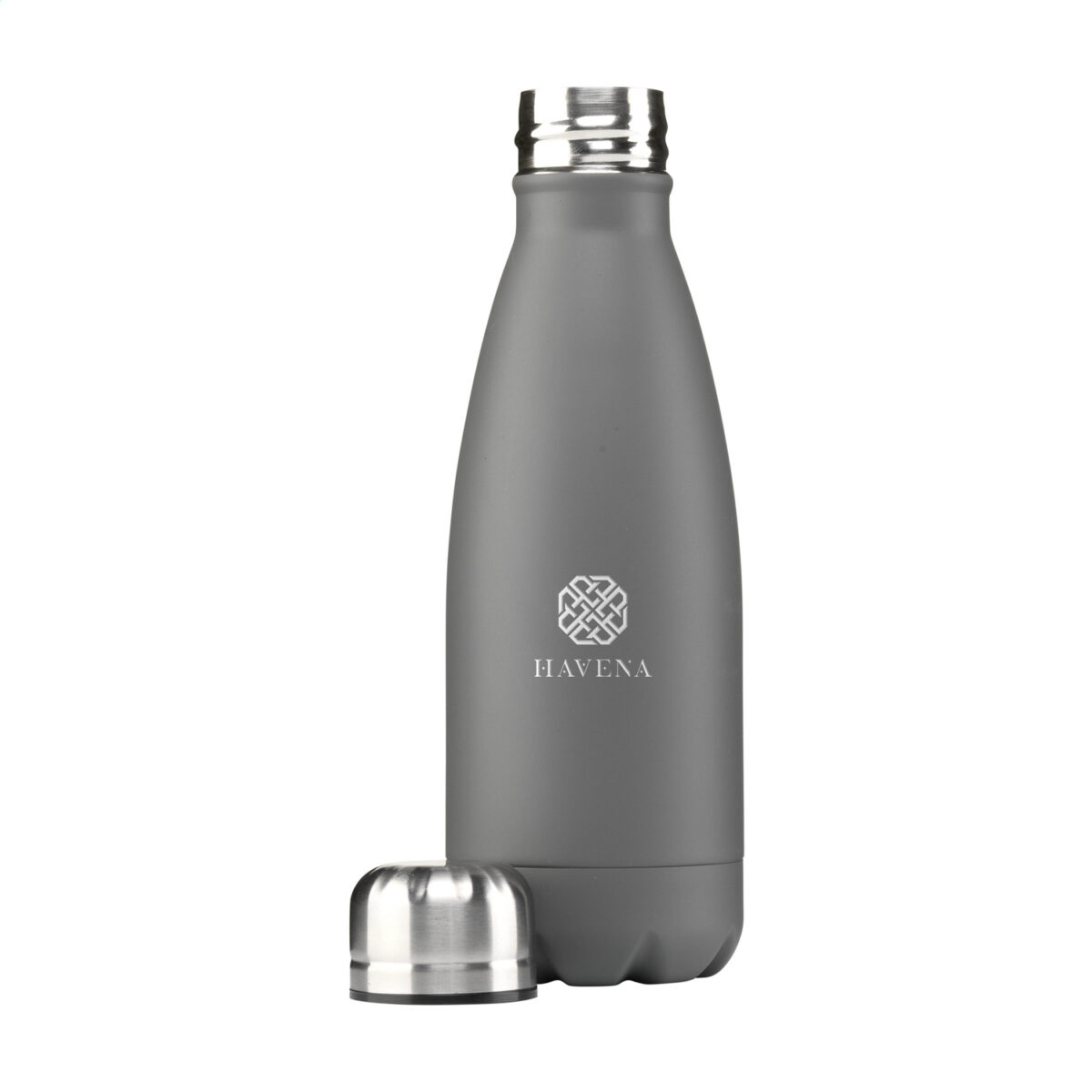bouteille en acier recyclé <strong data-start="291" data-end="324">Bouteille réutilisable 500 ml</strong>, fabriquée en <strong data-start="339" data-end="367">acier inoxydable recyclé</strong>. <strong data-start="369" data-end="440">Personnalisation par gravure laser ou impression numérique (quadri)</strong> sur plusieurs zones. <strong data-start="462" data-end="488">Dimensions : 7 x 22 cm</strong> – <strong data-start="491" data-end="507">Poids : 135g</strong> – Disponible en <strong data-start="524" data-end="538">6 couleurs</strong>.