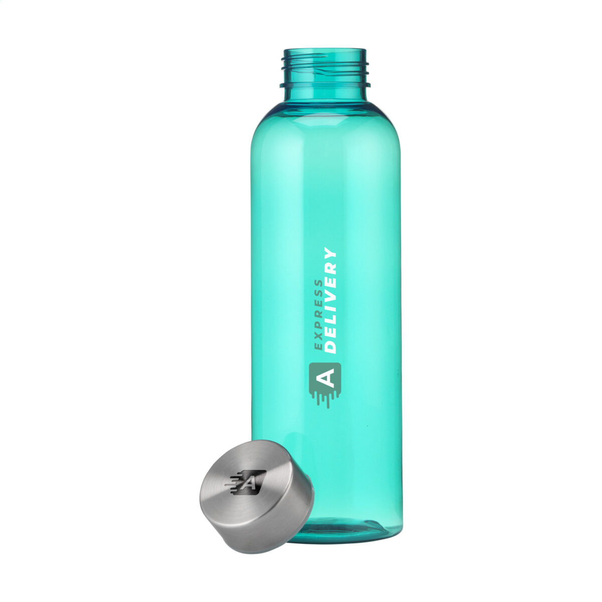 bouteille réutilisable Bouteille <strong data-start="249" data-end="279">réutilisable et écologique</strong>, fabriquée en <strong data-start="294" data-end="315">RPET 100% recyclé</strong>. Avec son <strong data-start="326" data-end="345">bouchon en inox</strong> et sa contenance de <strong data-start="366" data-end="376">500 ml</strong>, elle est idéale pour un usage quotidien. Disponible en plusieurs coloris : <strong data-start="453" data-end="514">translucide, bleu, turquoise, orange, rouge, vert et noir</strong>.