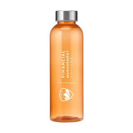 Bouteille 100% recyclée avec bouchon en inox – 500 ml