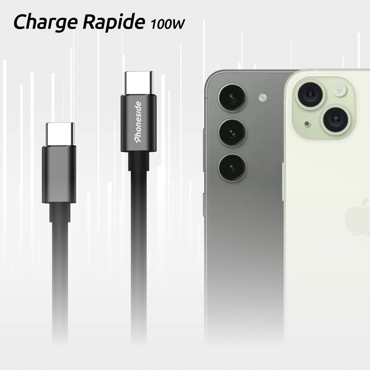 cable magnétique usb-c,cable magnétique <strong data-start="181" data-end="201">Câble magnétique</strong> en nylon, conçu pour un rangement facile grâce à ses aimants intégrés. Compatible USB-C vers USB-C, certifié MFI pour une connexion fiable avec les appareils Apple. Dimensions : 9 x 9 x 2.5 cm. Poids : 63 g. Personnalisable par <strong data-start="430" data-end="447">gravure laser</strong> sur une zone de marquage de 15 x 4.5 mm. Disponible avec ou sans <strong data-start="513" data-end="539" data-is-only-node="">emballage personnalisé</strong> pouvant se transformer en support de téléphone.