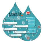 Carte de vœux personnalisable en papier FSC avec économiseur d’eau Neoperl®, impression numérique quadri.