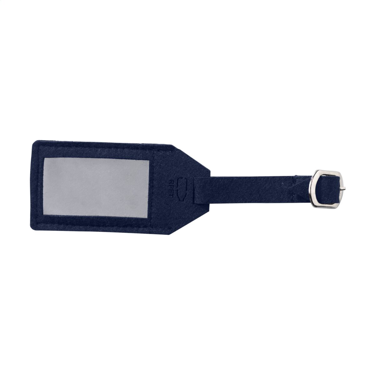 étiquette de bagage en feutre,étiquette de valise en feutre rpet <strong>Étiquette de bagage en feutre RPET recyclé</strong>, idéale pour identifier facilement ses valises. <strong>Personnalisation en sérigraphie (1 couleur)</strong> sur une <strong>zone de marquage de 140 x 10 mm</strong>. <strong>Dimensions : 11 x 5.5 cm</strong> – <strong>Poids : 9g</strong>. Disponible en <strong>gris ou noir</strong>.