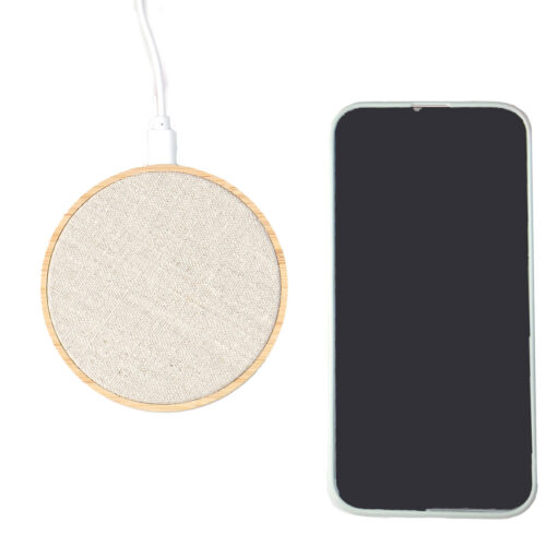 Chargeur à induction 15W - bambou et chanvre