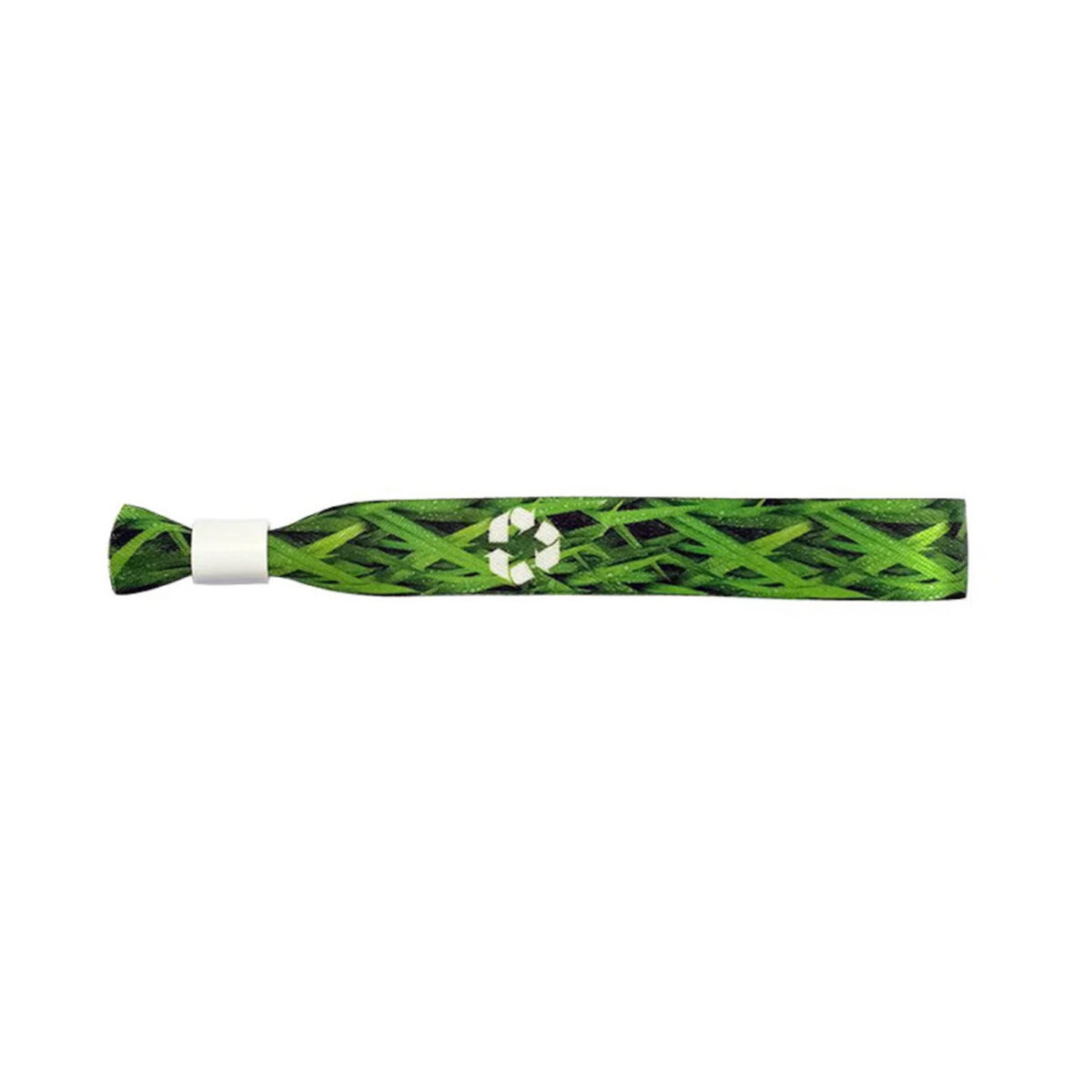Bracelet en RPET personnalisable en sublimation. Impression recto-verso 35 x 1,5 cm avec visuels durables. Fabriqué en Europe. Couleurs sur mesure.