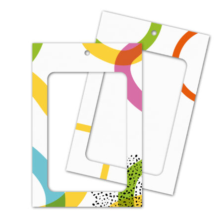 Porte-Badge A6 en Carton Blanc Recyclé 260g/m² - Français – vue 2