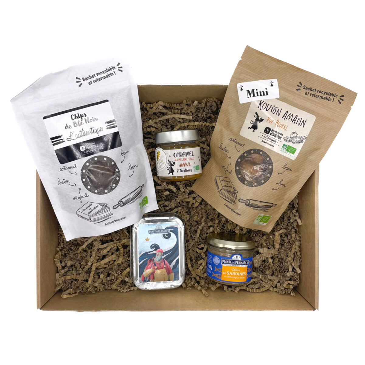 coffret gourmand sucré Un coffret qui met la Bretagne à l’honneur, à travers des saveurs authentiques et généreuses. L’occasion parfaite d’offrir un voyage gourmand au cœur des régions de France.
