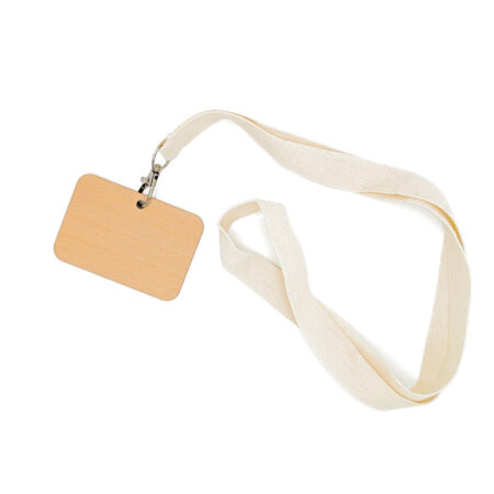 Badge en bois de hêtre - Goodies en bois fabriqués à Montpellier