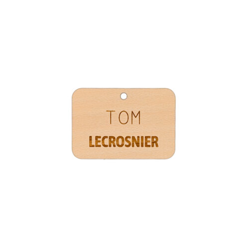 Badge en bois - Fabrication française – vue 2