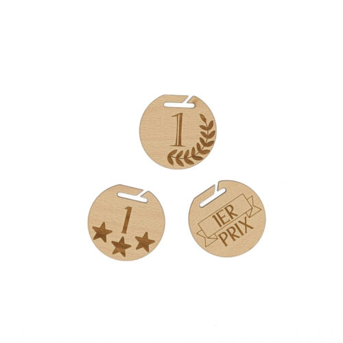 Médaille en bois petit format - Fabrication française – vue 2