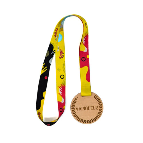 Médaille en bois grand format - Fabrication française