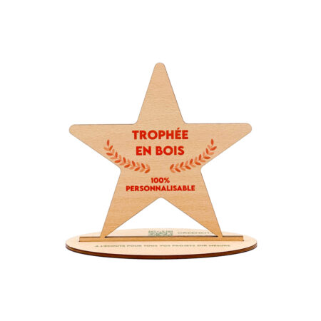 Trophée en bois - Goodies en bois fabriqués à Montpellier