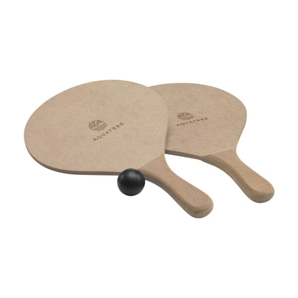 Raquettes de plage en fibres de bois