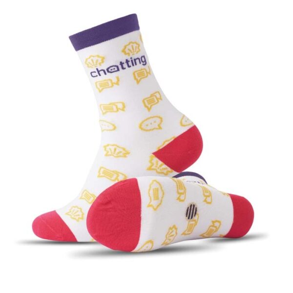 Chaussettes en coton jacquard 100% personnalisables