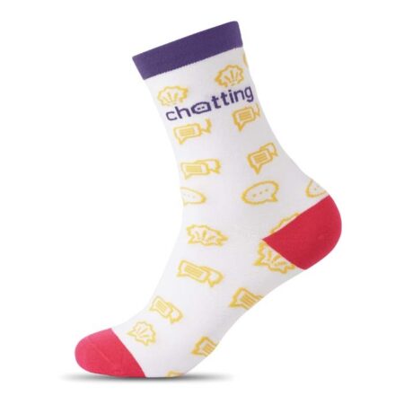 Chaussettes en coton jacquard 100% personnalisables – vue 2