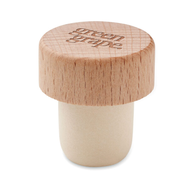 Bouchon de bouteille en hêtre