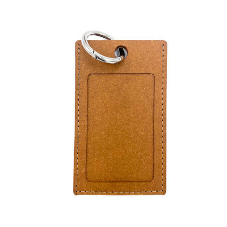 Porte badge en cuir recyclé