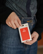 Porte badge en cuir recyclé – vue 5
