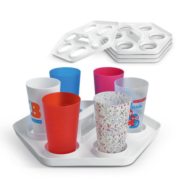 Plateau Porte Gobelets Fabriqué en France