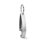 Décapsuleur en aluminium finition brillante avec porte clés – vue 7