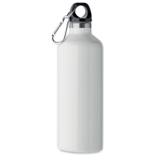 Bouteille à double paroi en acier inoxydable recyclé avec mousqueton – vue 2