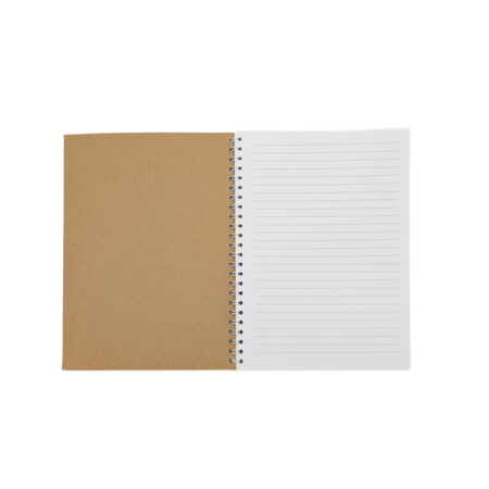 Carnet de notes Kraft A5 - Spirales – vue 2