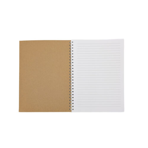 Carnet de notes Kraft A5 - Spirales – vue 2