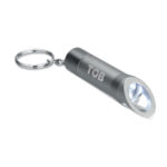 Lampe torche LED porte-clés en métal avec décapsuleur – vue 8