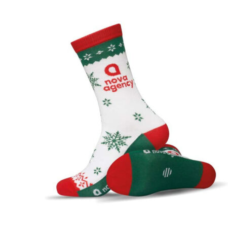 Chaussettes de sport en jacquard de bambou – vue 2