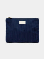 Grande pochette à fermeture éclair en velours côtelé biologique – Image 6