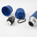 Thermos en acier inoxydable recyclé avec 2 gobelets – vue 5