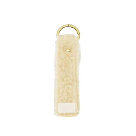 Porte clé en moumoute recyclée