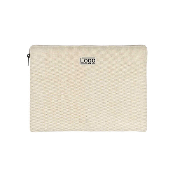 Goodie écologique et responsable - pochette ordinateur portable en jute